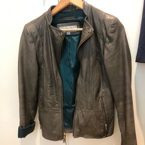 Marc New York Grey Leather jacket
